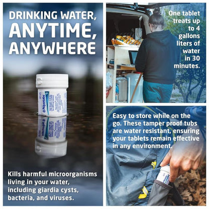 SafeSip Water Purification Tablets