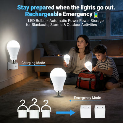 Rechargeable Emergency Light Bulbs