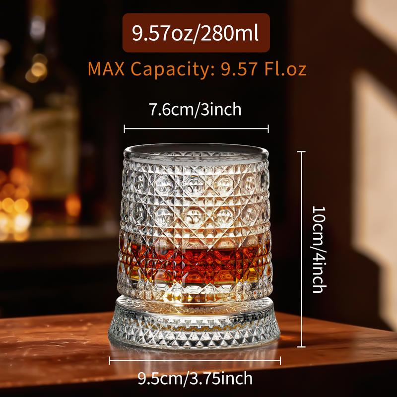 Rotating  Whiskey  Glass