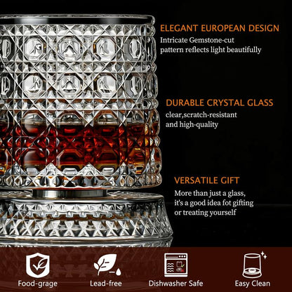 Rotating  Whiskey  Glass