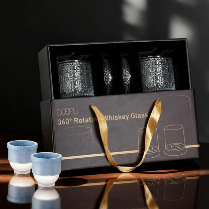 Rotating  Whiskey  Glass