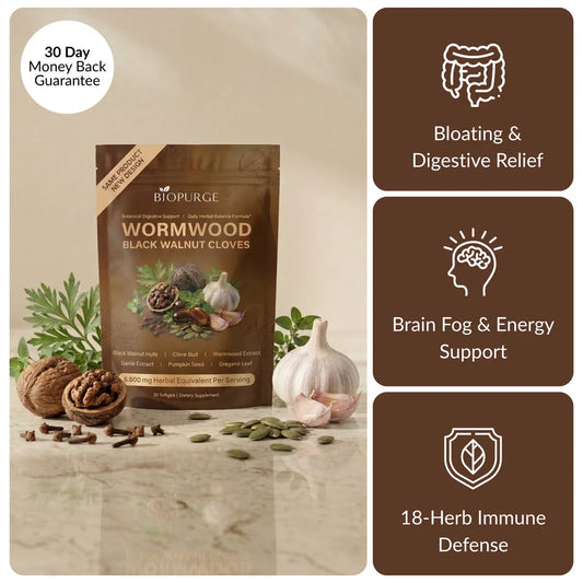 Black Walnut Wormwood Cleanse - 6,600mg softgels