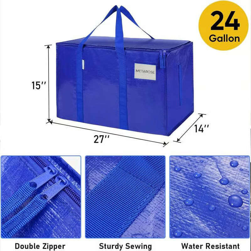 24 Gallon Heavy-Duty Foldable Moving Bags