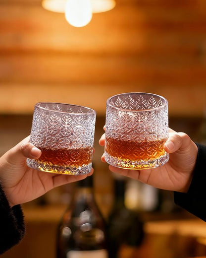 Rotating  Whiskey  Glass