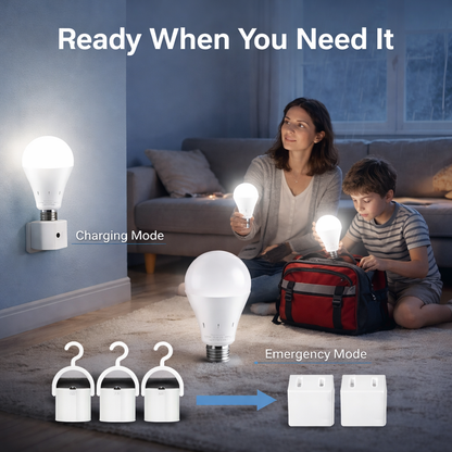 Rechargeable Emergency Light Bulbs
