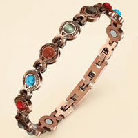 Circular colored stones